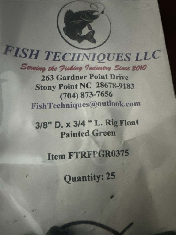 Rig Floats, (25) per Pack