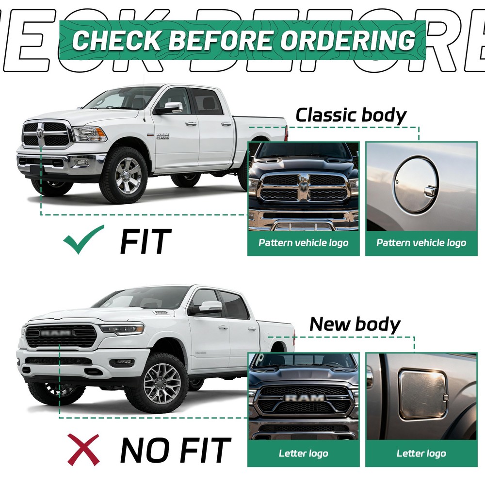 Running Board Side Step Bars Nerf Bars For 2009-2018 Dodge Ram 1500 Crew Cab