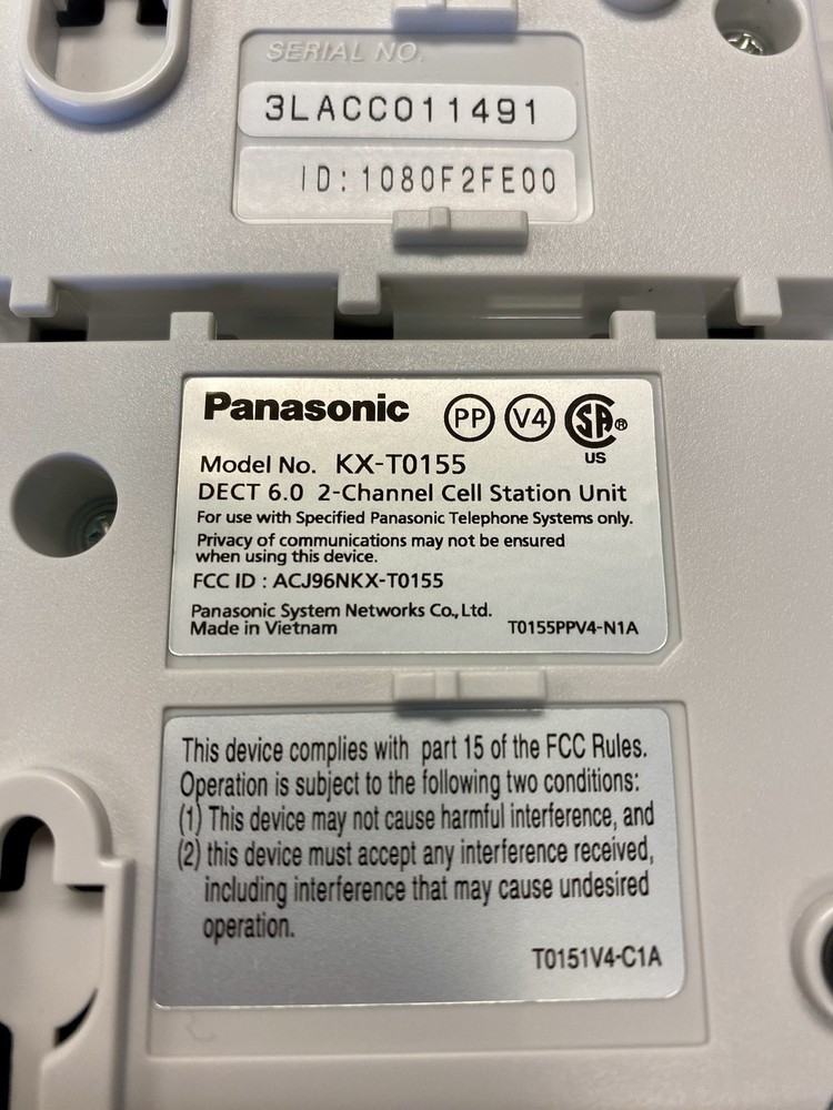 Panasonic KX-T0155 2-Channel DECT Cell Station