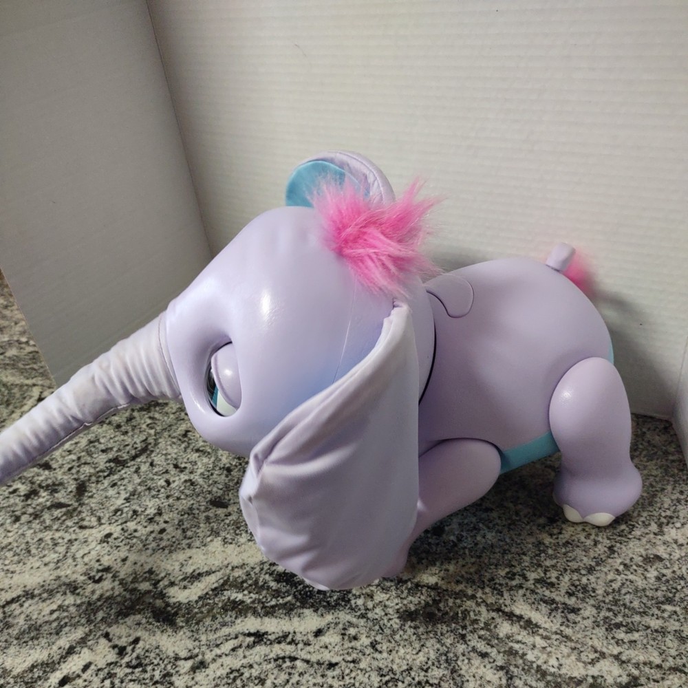 Spin Master Juno My Baby Elephant Sounds Talks burps Interactive Toy Works