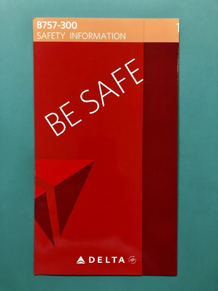 2011 DELTA AIRLINES SAFETY CARD--757-300