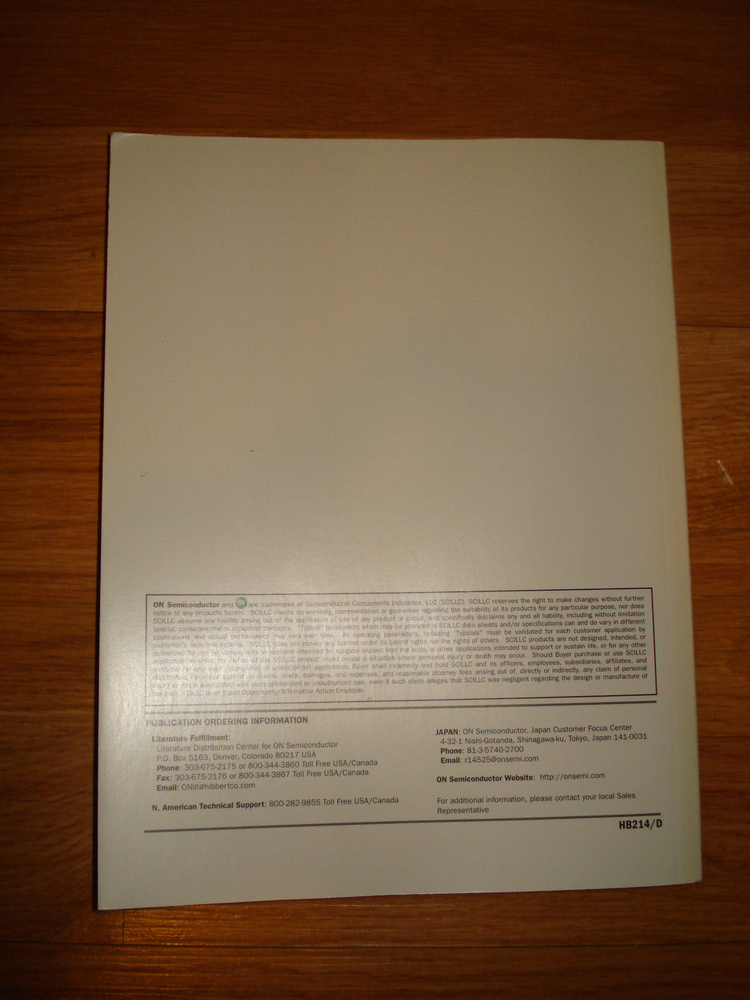 ON Semiconductor Rectifier Application Handbook, Nov 2001