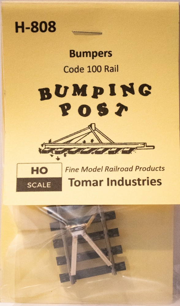 Tomar Ind. HO-Scale #H-808 Hayes Bumping Post -- Code 100 Rail