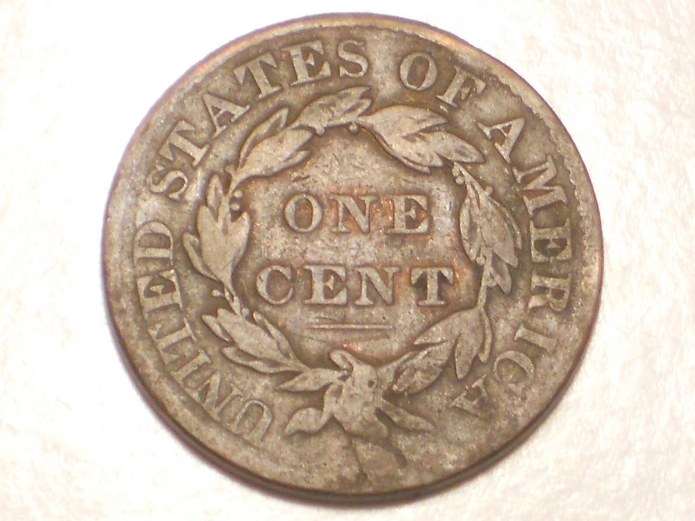1830 Large Cent (Lamination Marks & Attractive)