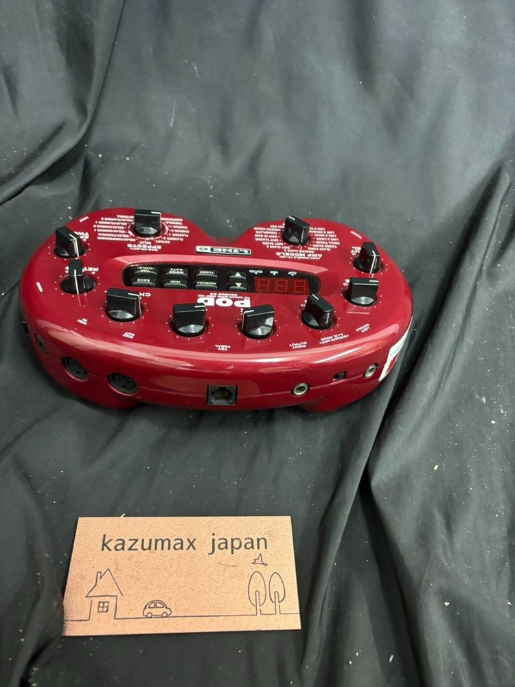 Line 6 POD 2.0 Guitar Amp Modeler Multi Effects Processor Red Tested