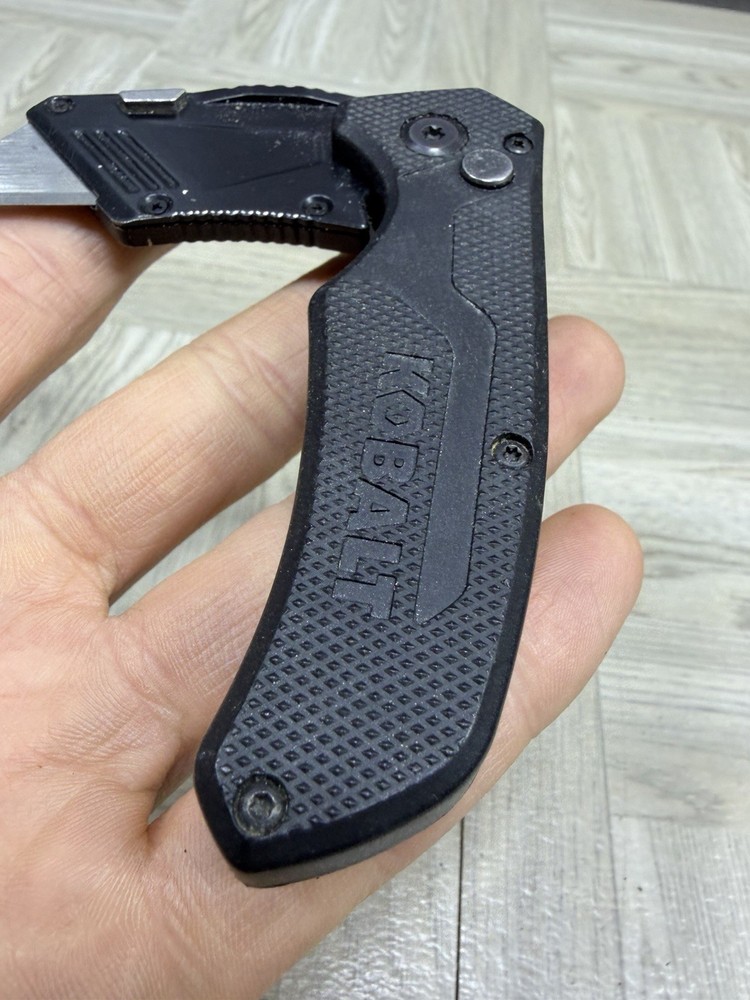 Kobalt Tools Folding Box Knife Black Box Cutter Sharp