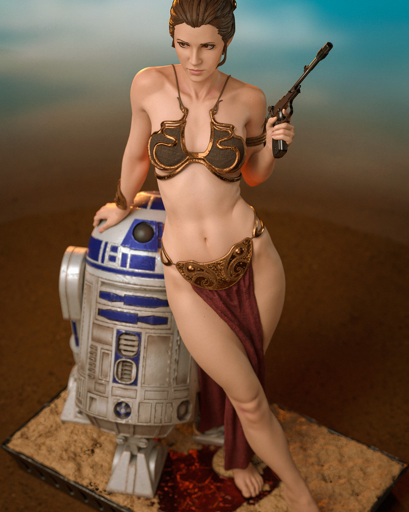 Princess Leia Statue 3D Printed Kit Unpainted/Unassembled