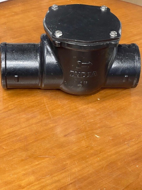 4" No hub backwater valve (cast iron)