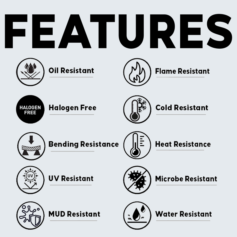 BEST CONNECTIONS Heavy Duty 14 Gauge 7 Way Trailer Wire (100 Feet)