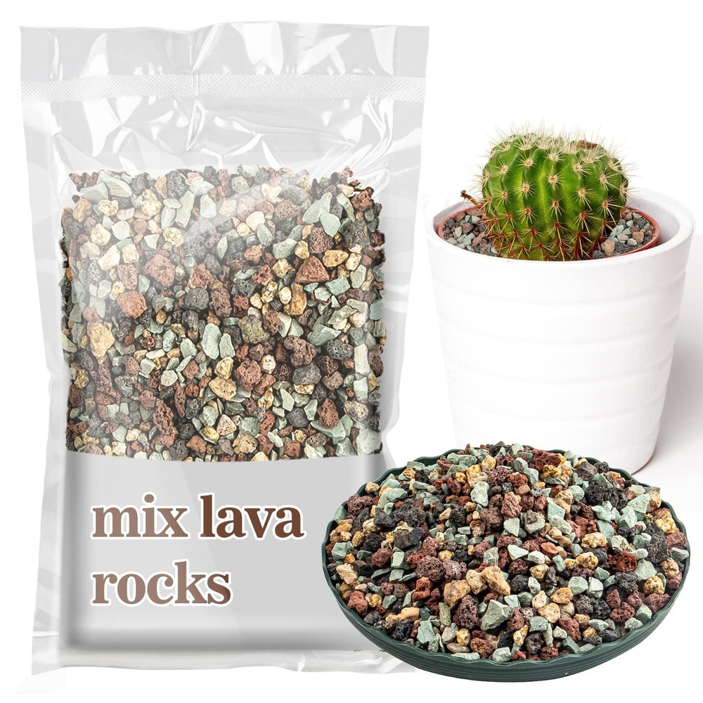 Sukh 1LB Horticultural Succulent Granule Soil - Rocks 1LB, Multi3