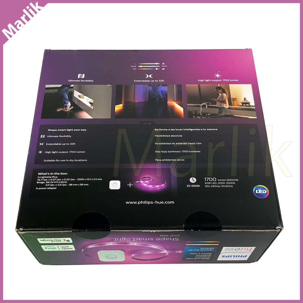 Philips Hue Shape Smart Lightstrip + 80" Starter Kit Personal Wireless Lighting