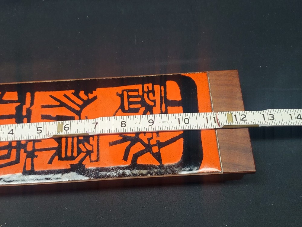 Mid-Century Modern Teak Table Lighter & Matching Trinket Box