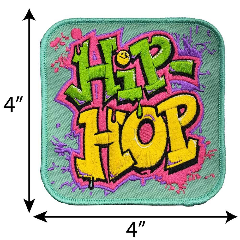 Hip Hop - Embroidered Patch - 4" x 4"