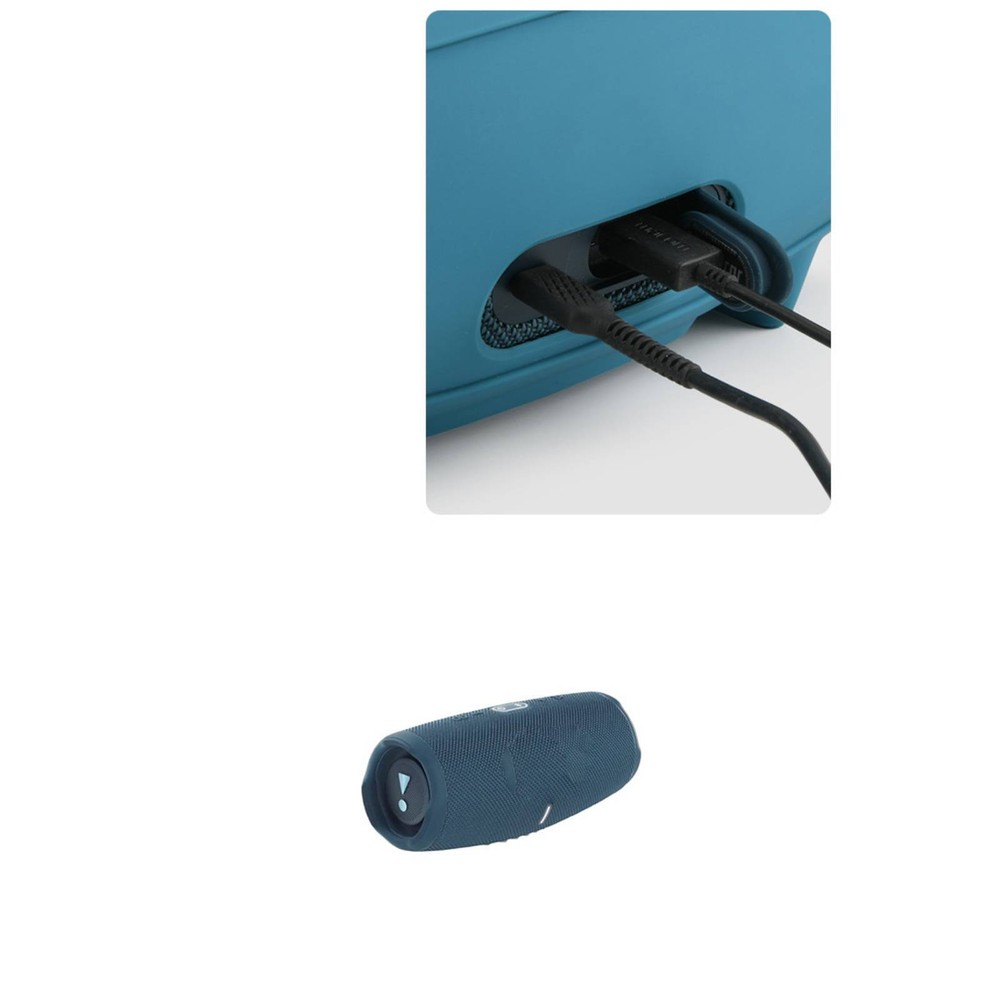 For JBL charge5/5 WiFi Bluetooth Speaker Silicone Protective Case+Shoulder Strap