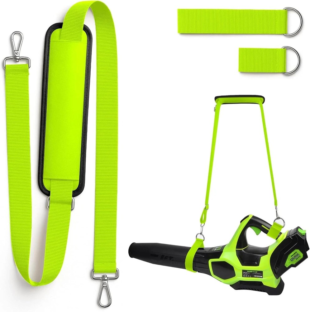 Universal Shoulder Strap for Leaf Blower & String Trimmer, Compatible Green