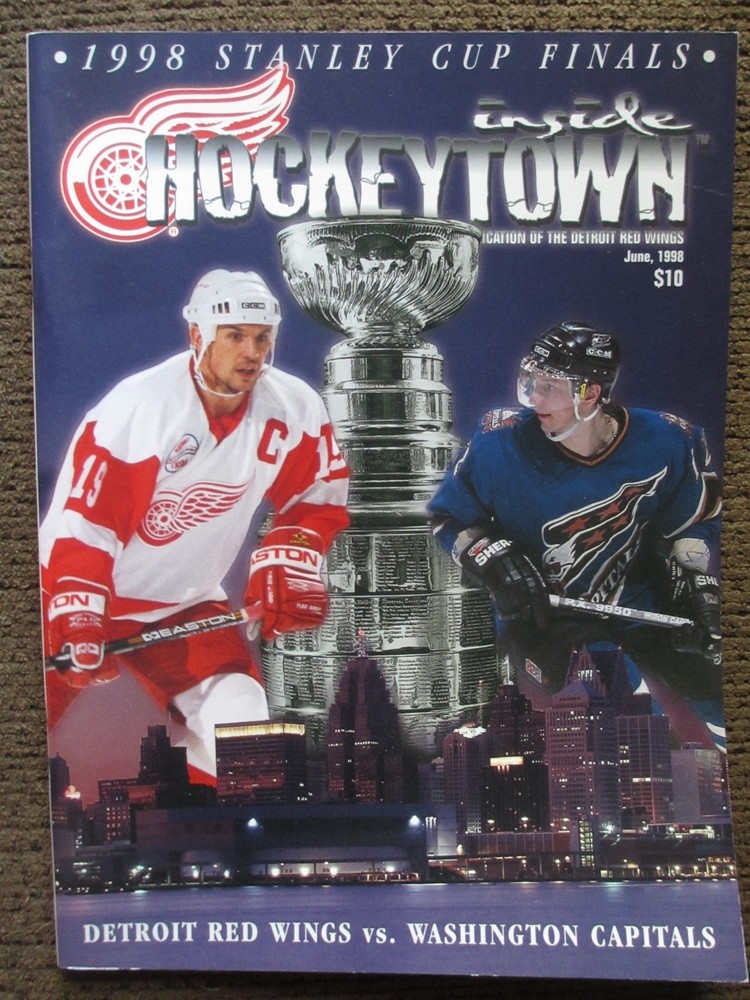 1998 STANLEY CUP FINALS PROGRAM DETROIT VS WASHINGTON