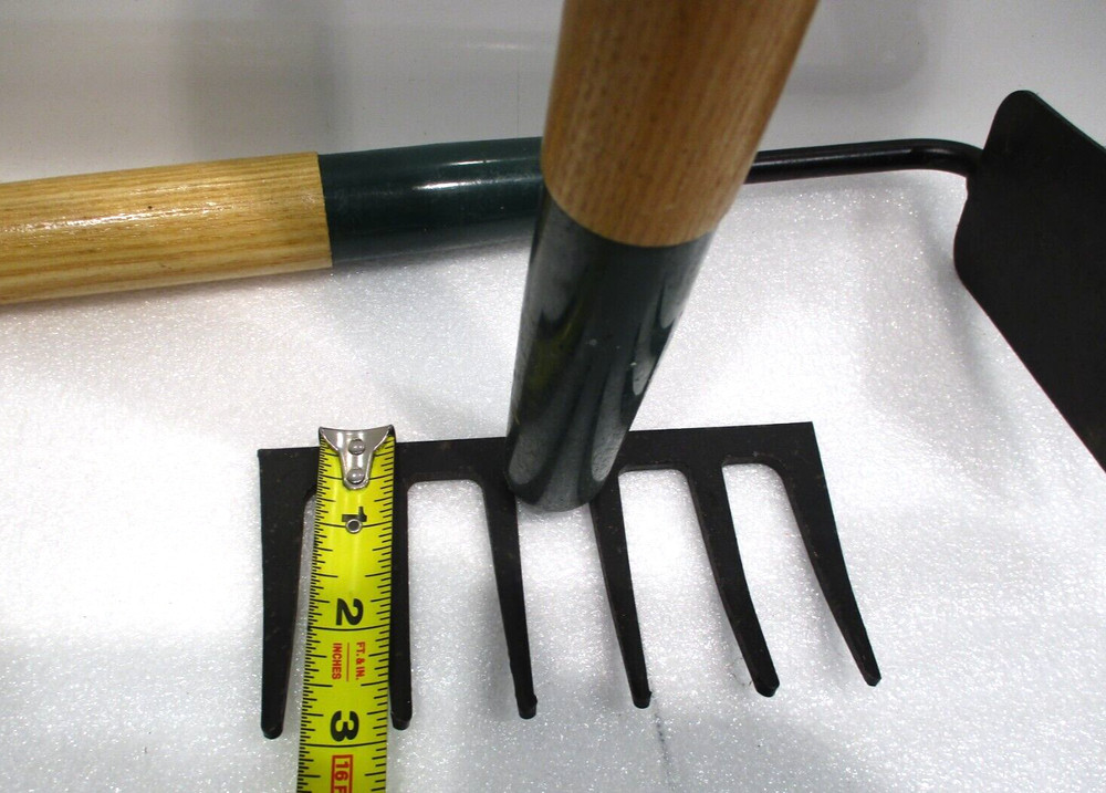 2 Garden Tools Wood Handles