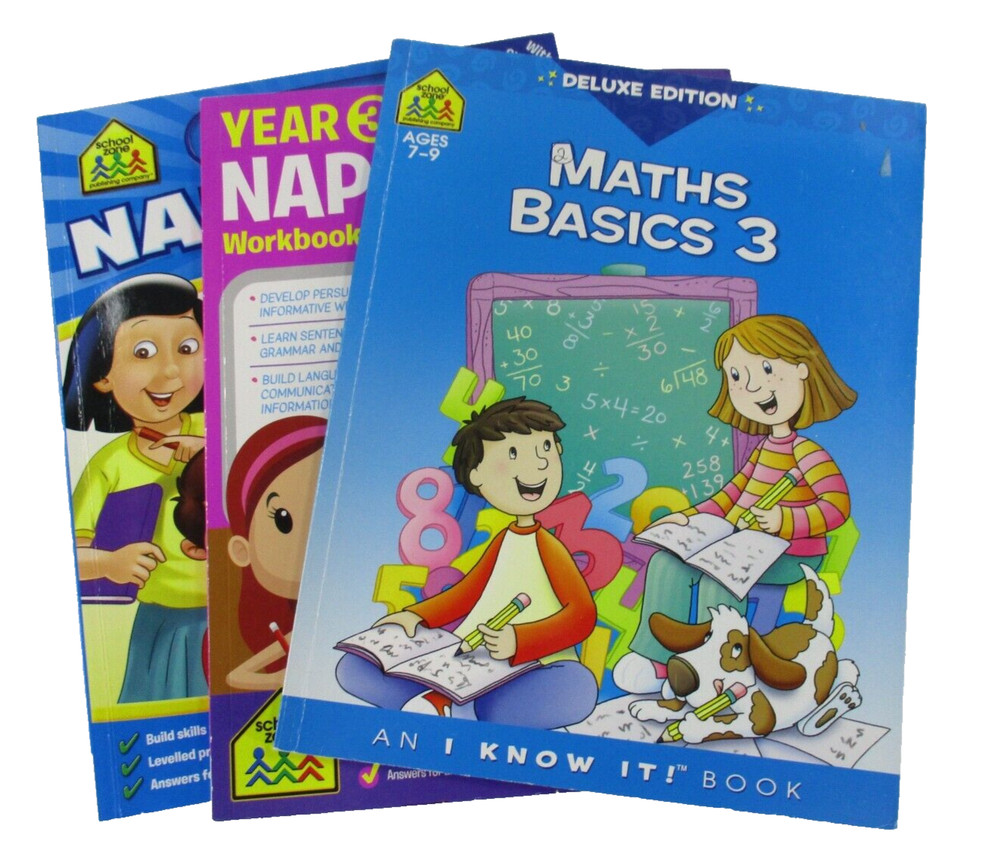 Maths Basics 3 Naplan Writing Naplan Reading Complete with Stickers Educational