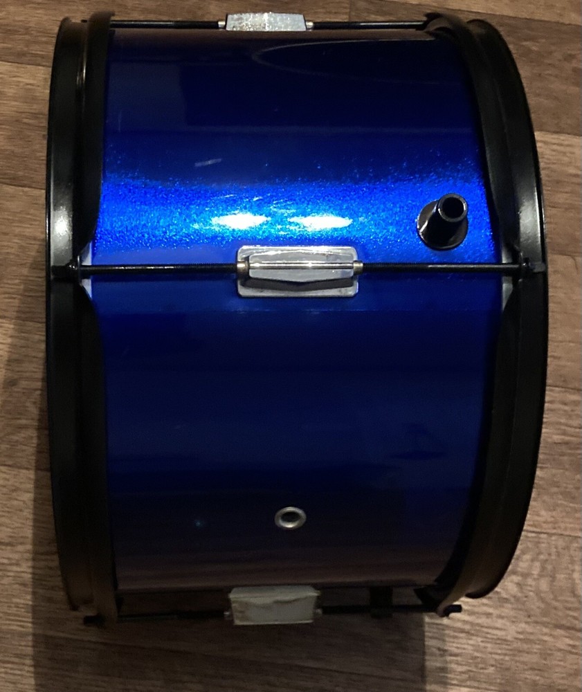 Deep Blue Glitter/sparkle Rack Tom Drum 10x14 Very Nice