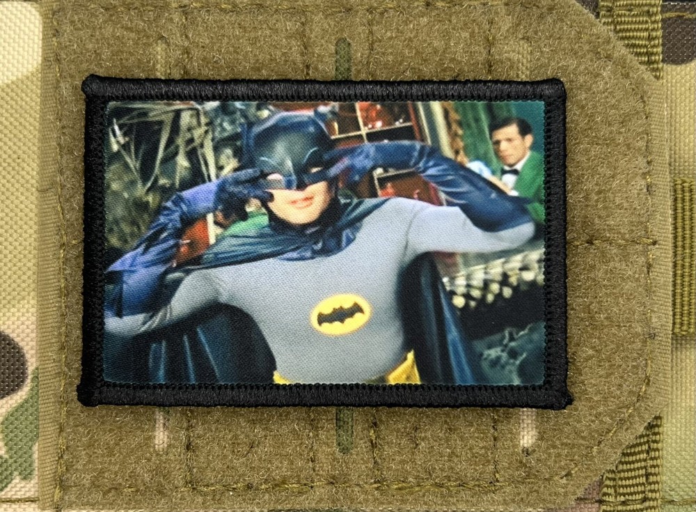 Batman Adam West Morale Patch / Military Badge ARMY Tactical Hook & Loop 445