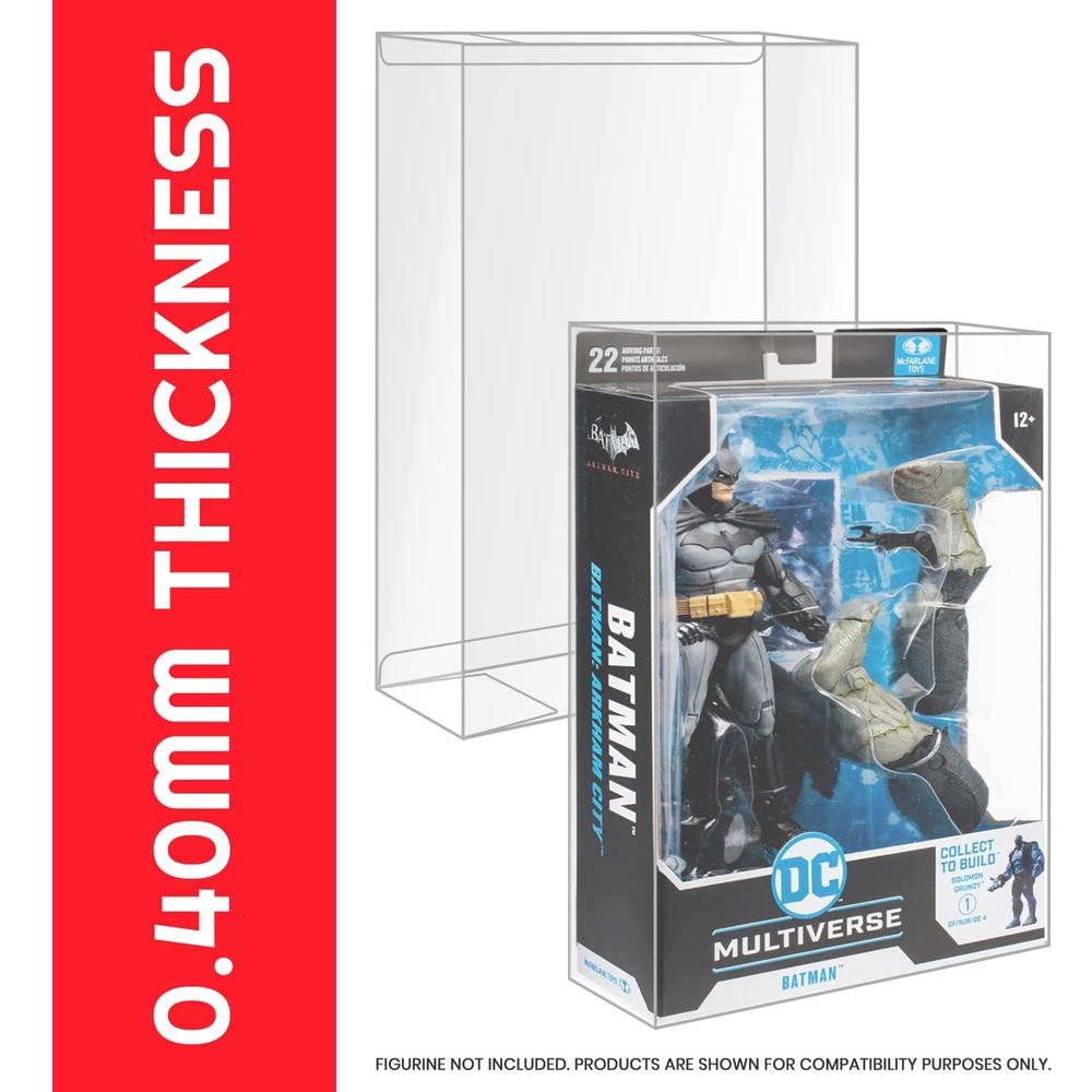 Action Figure Display case Protector for McFarlane DC Multiverse 7 Figures, Prou