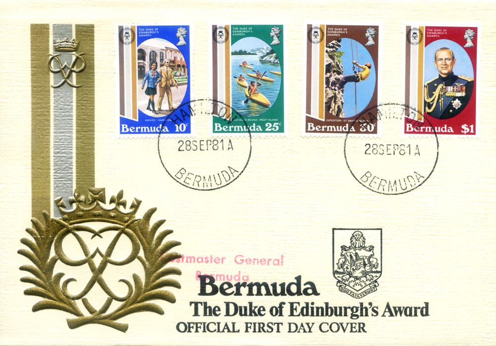 Bermuda shorts. Complete 1981 vintage. 3 FDC.