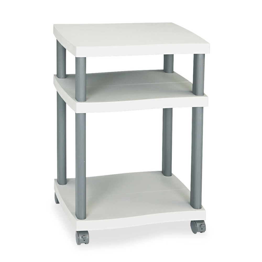 Safco Deskside Wave Printer Stand in Gray