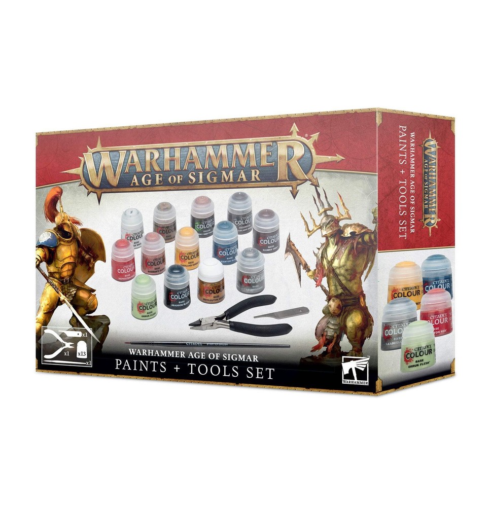 Age of Sigmar Paints + Tools Set Warhammer