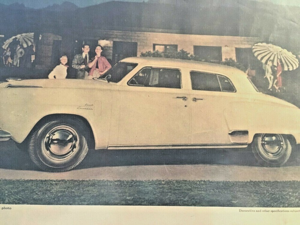 Vintage Studebaker Magazine Ad Print 11x 14
