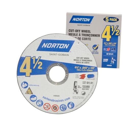4-1/2 Inch Cut-Off Wheels- Pack, Angle Grinder Cutting Discs for General 5