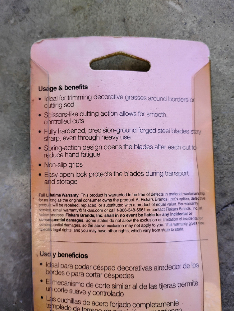 Fiskars 6" Forged Grass Bypass Shears