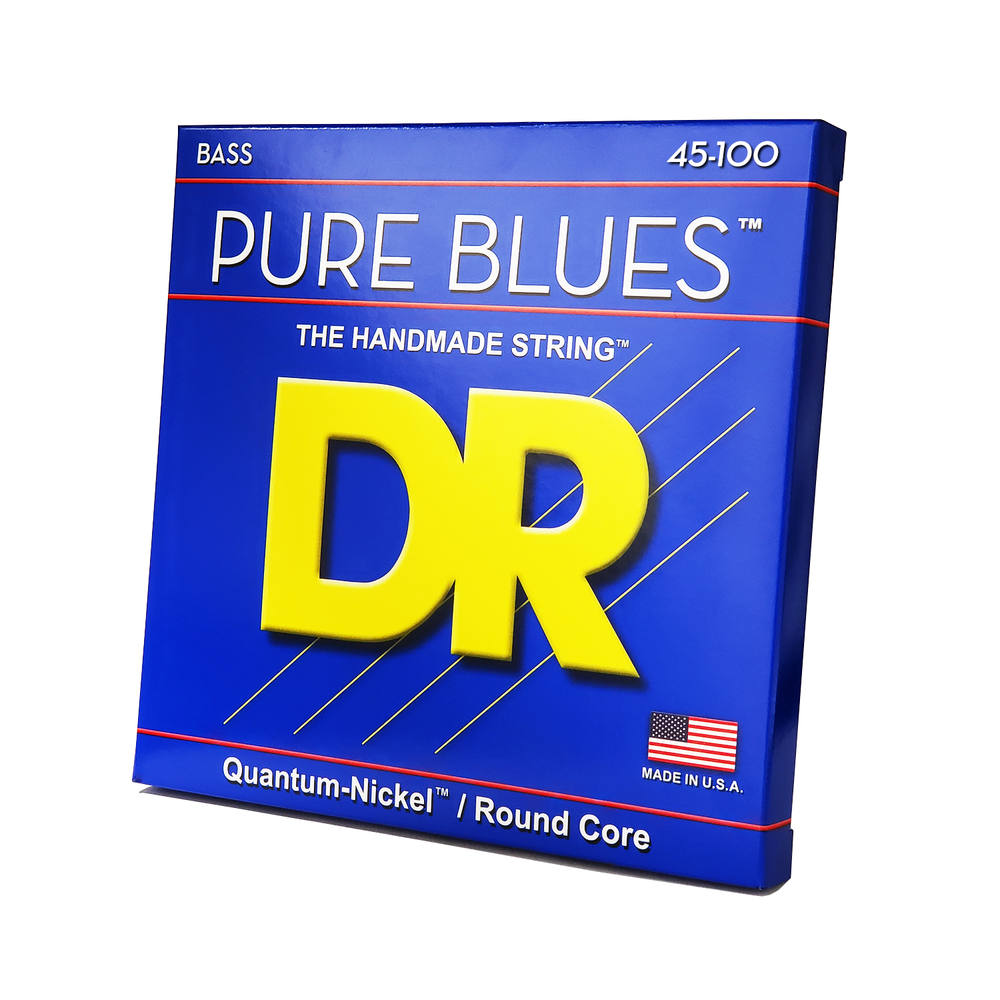DR Strings PURE BLUES Bass Strings: Medium Light 45-100 [PB-45/100]