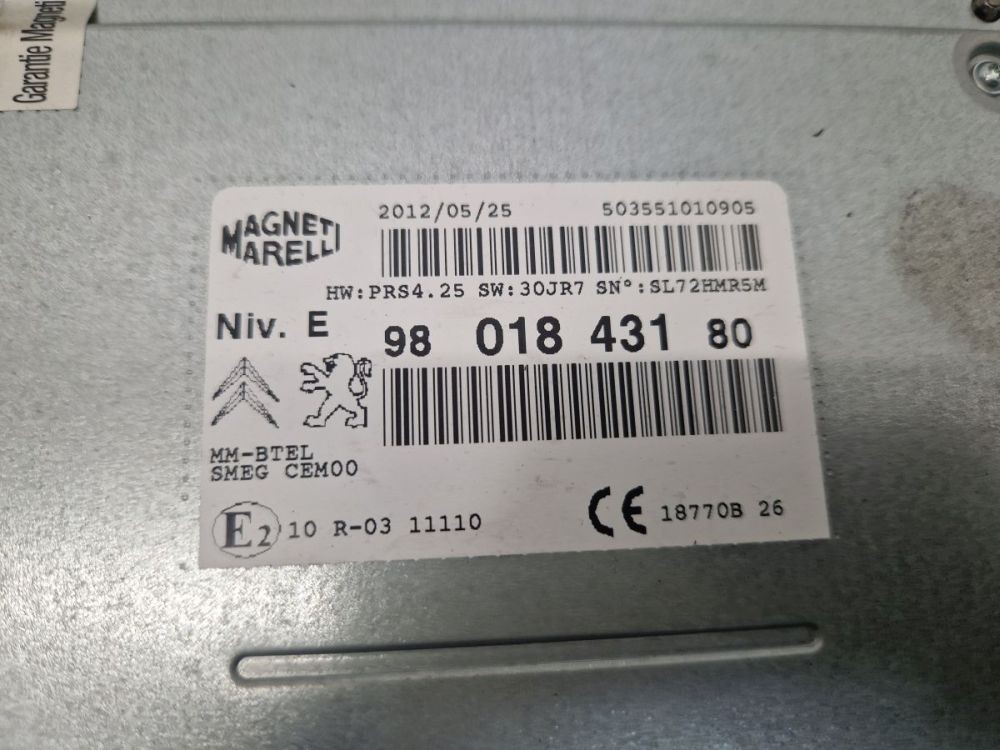 Radio/Navigation System Combination Multimedia *CODE Not Available! fits for