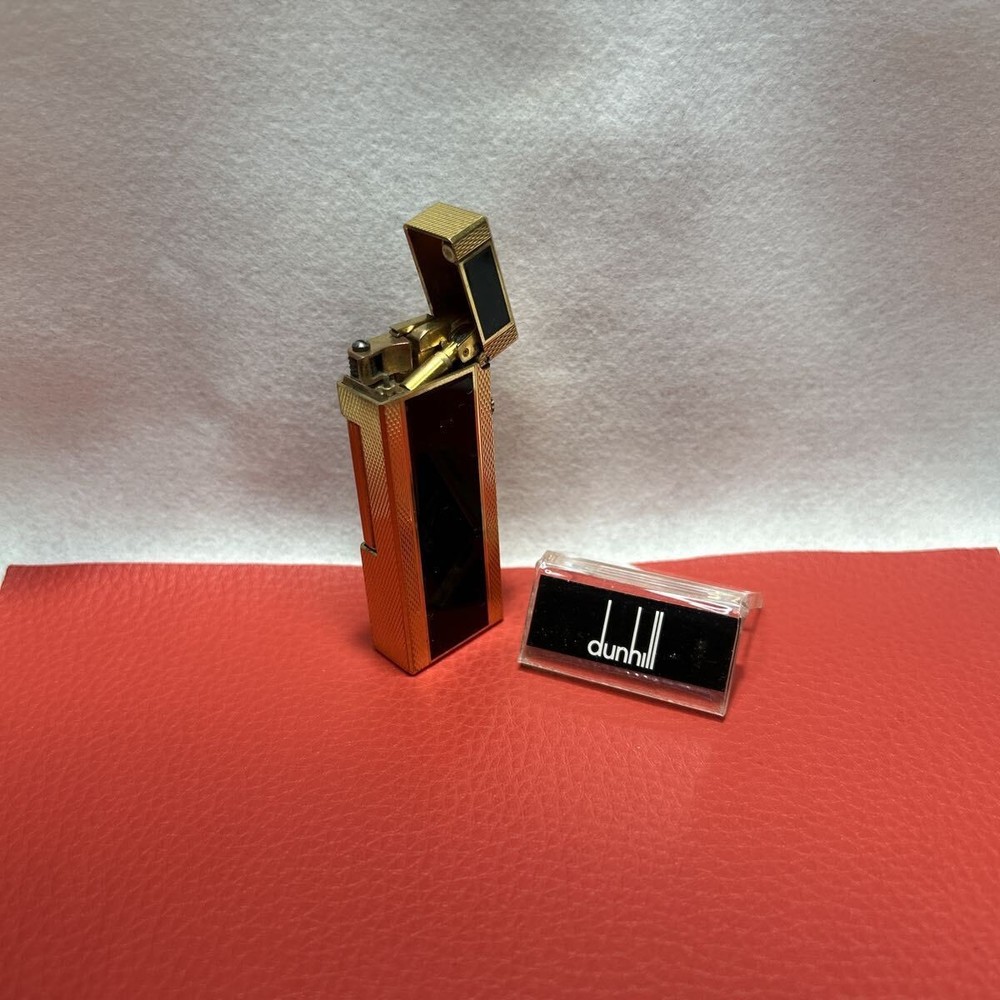 Overhauled Dunhill Rollagas lighter Black Gold without box