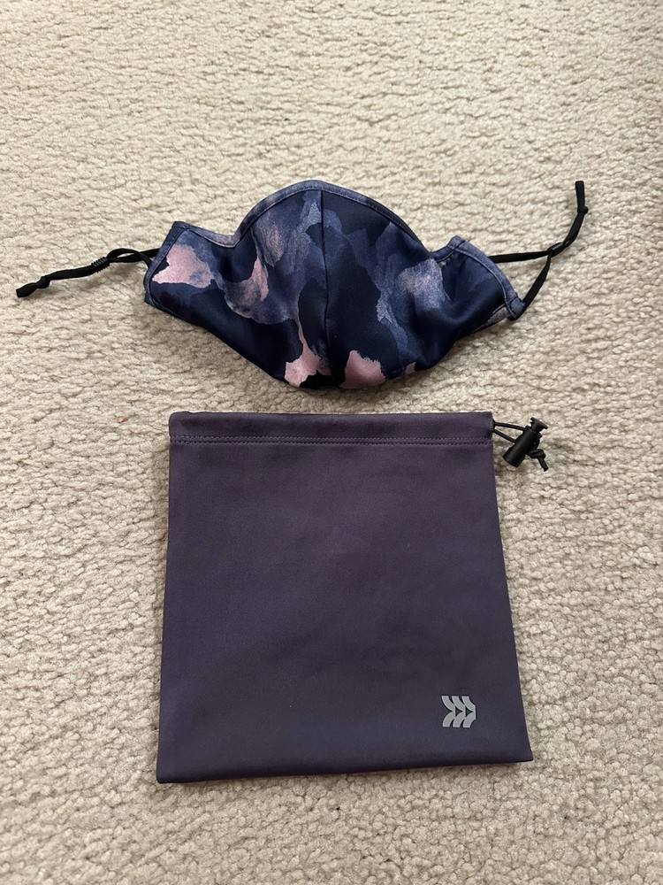 All in Motion Patterned Face Mask with Pouch never used