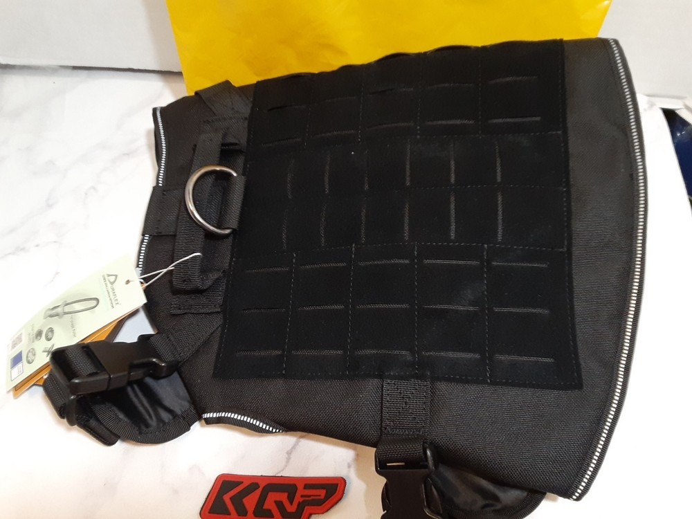 KQP Dog Harness Black Size Medium NWT