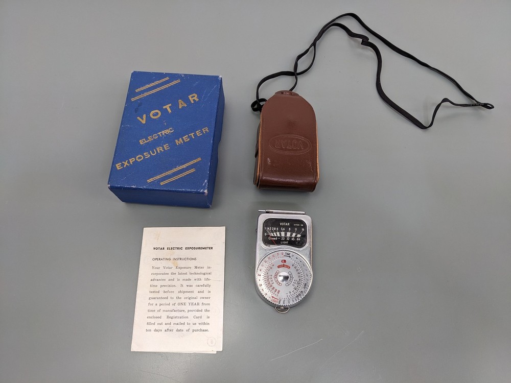 Votar Hyper‑VII Electric (Selenium) Exposure Meter With Case And Box