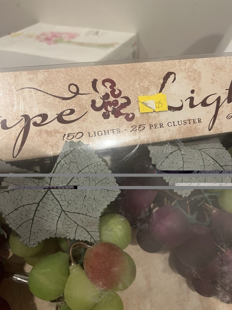 Vintage Grape Cluster String Lights