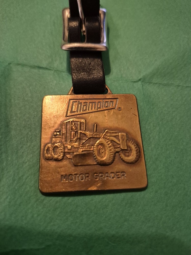 1966 champion motor grader watch fob