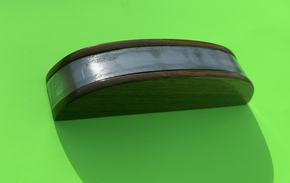 Antique Hardware Walnut Wood Art Deco Drawer Bin Pull Cabinet Handle 3” Centers
