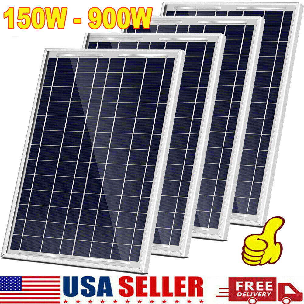 110V 220V 150W Solar Panel Kit Complete Solar Power Generator 40A Grid System