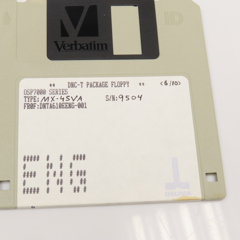Okuma MX-45VA OSP700M Programming Software 10 Diskette Library