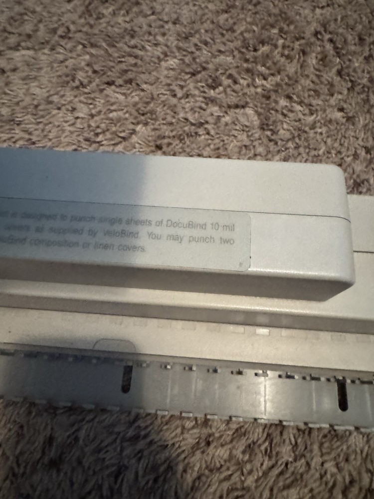 Velobind DocuBind Comb Binding Machine