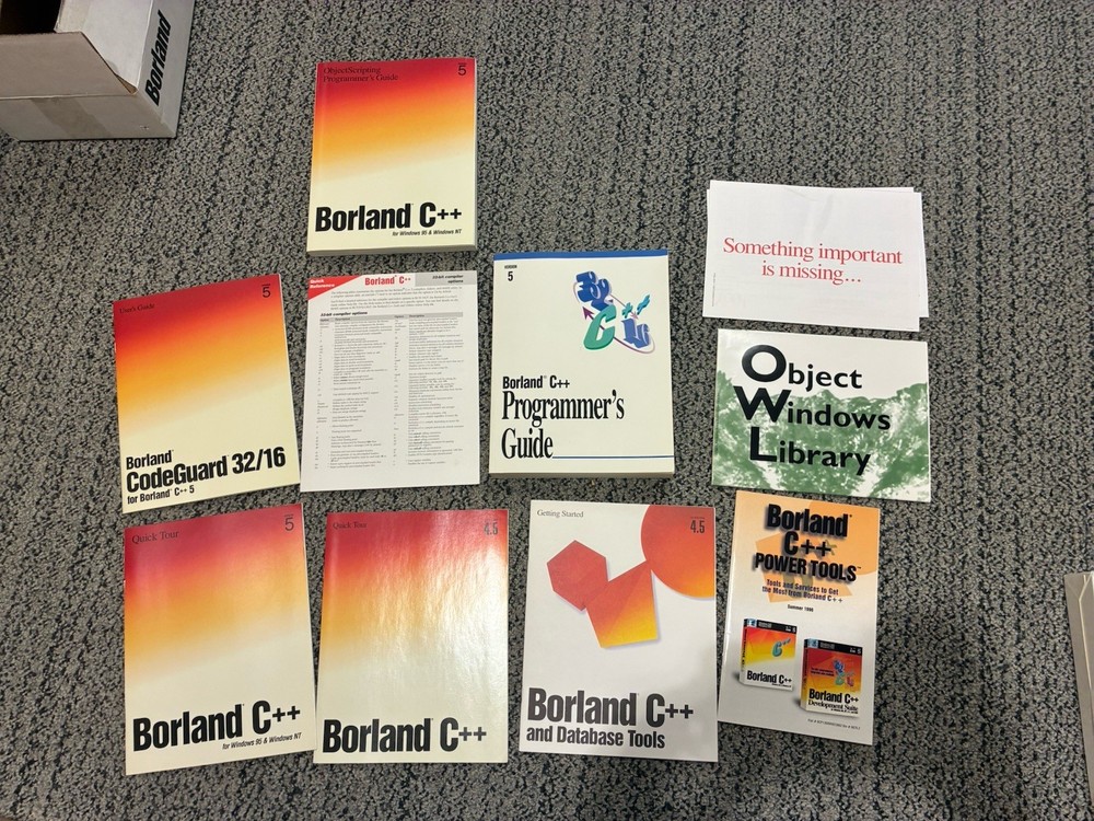 Microsoft Windows NT and Borland C++ Development Suite