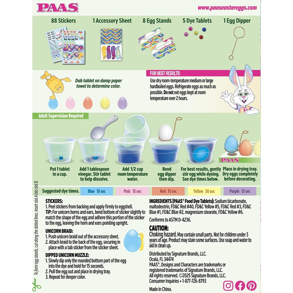 PAAS Unicorn Egg Decorating Kit – Create Magical Eggs with 5