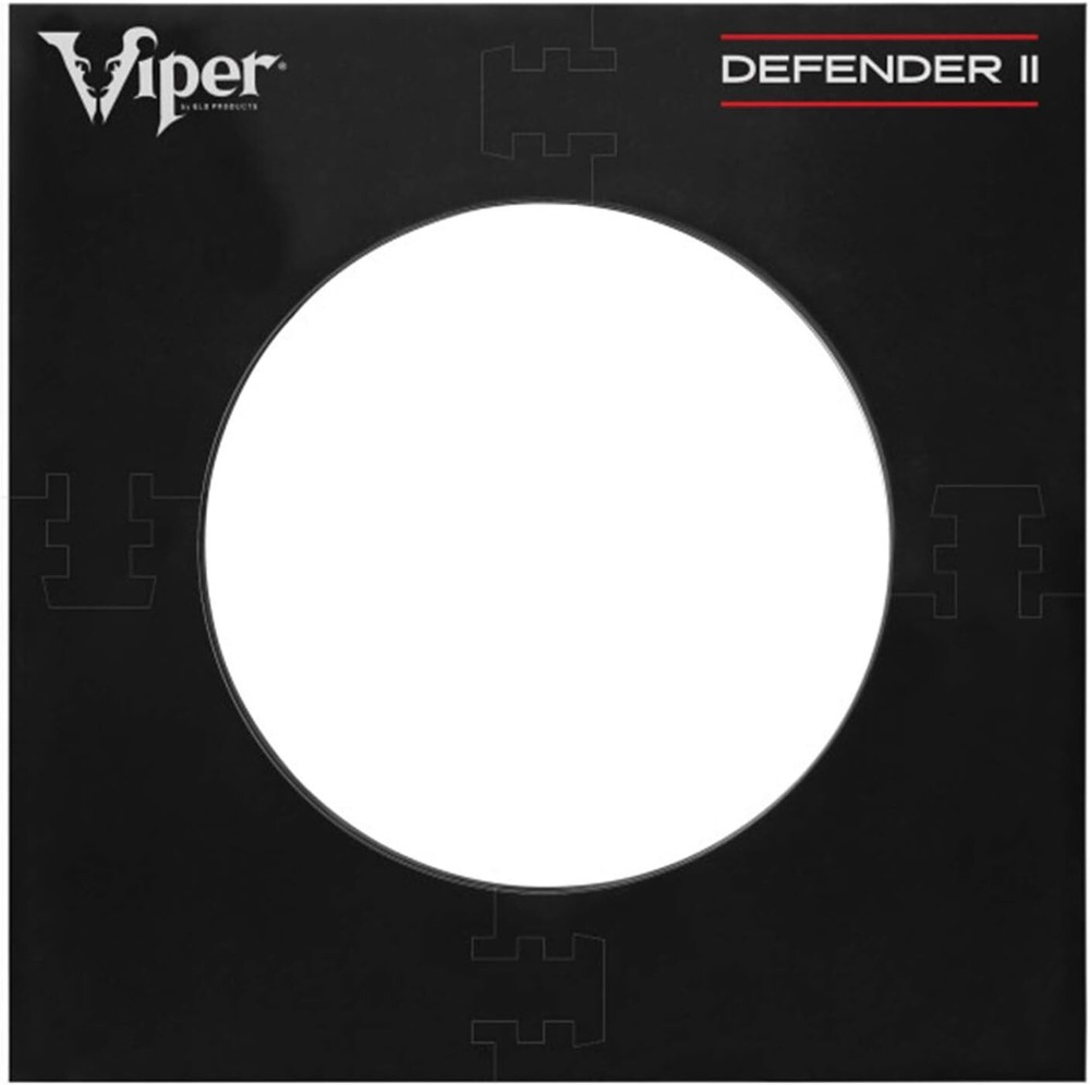 Viper Defender II Dartboard Surround Wall Protector, Black, square