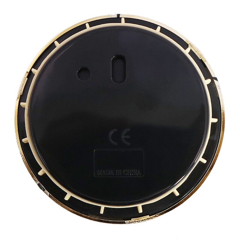 2.76 Inch Round Quartz Clock Insert White Dial Black Movement Battery Powered