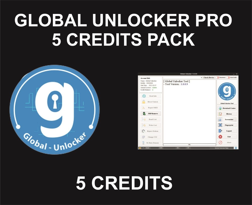 Global Pro Tool, Credit Pack, 5 Credits