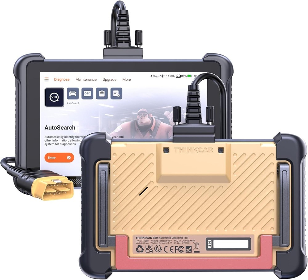 THINKSCAN 689 Full OBD2 Scanner All System Diagnostic Tool E.CU Reset +Endoscope