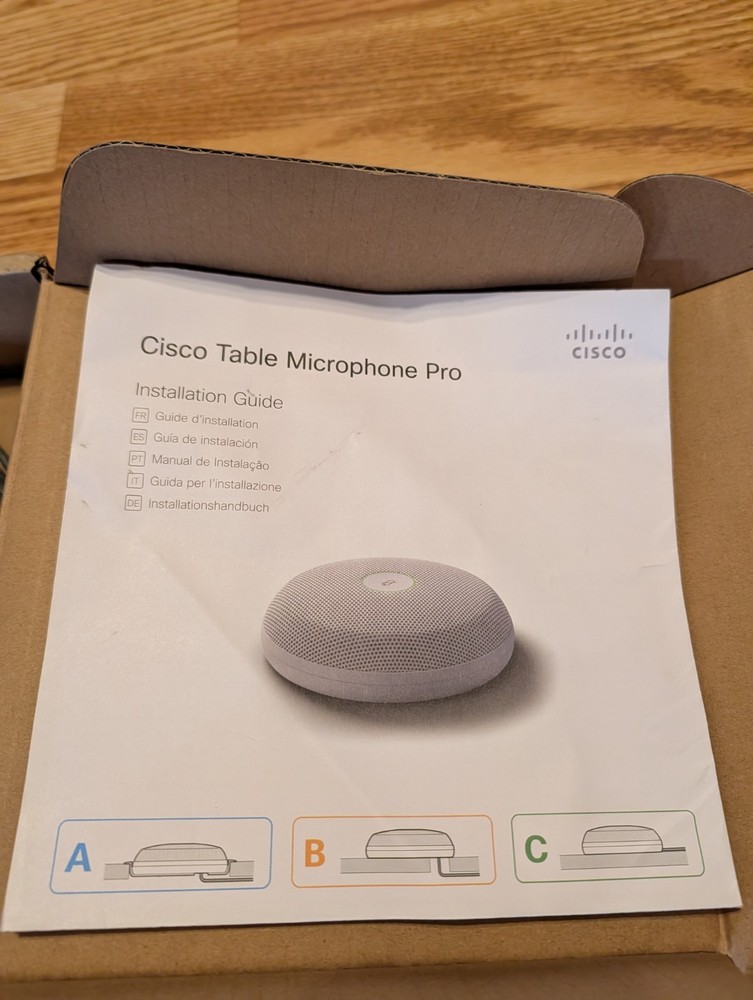 CISCO CS-MIC-ARRAY-T Table Microphone Pro Video Conferencing Multi-directional